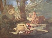 Nicolas Poussin E-cho and Narcissus (mk05) china oil painting artist